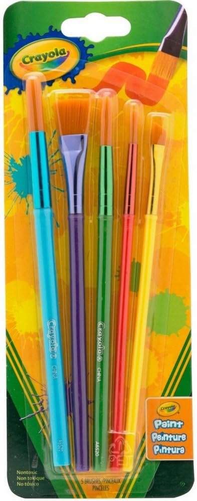 Buy Crayola Art & Craft 5 Paint Brush Set | Yallatoys.com