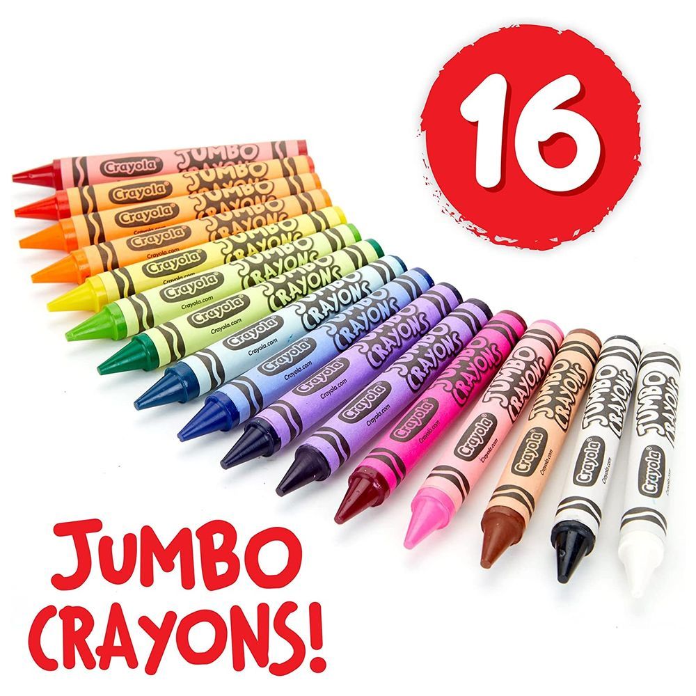 Buy Crayola Jumbo Crayons 16pcs | Yallatoys.com