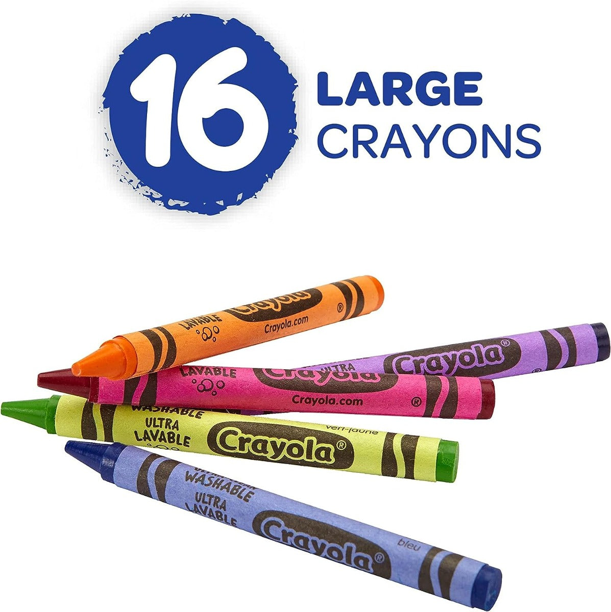 Buy Crayola Ultra Clean Washable 16 Crayons | Yallatoys.com