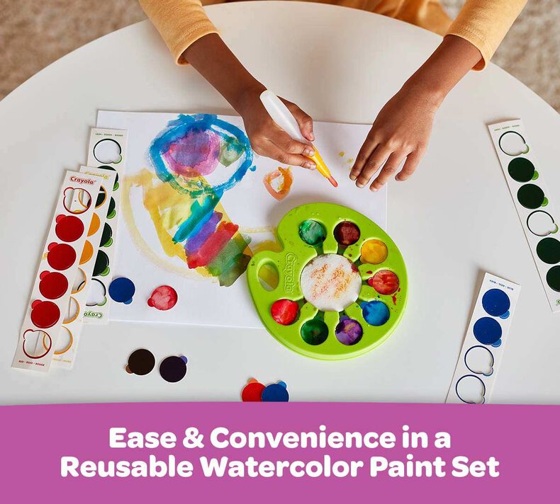 Buy Crayola Washable Pop & Paint Watercolor Palette | Yallatoys.com