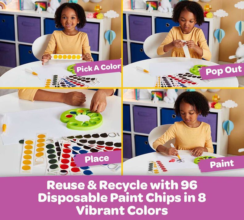 Buy Crayola Washable Pop & Paint Watercolor Palette | Yallatoys.com