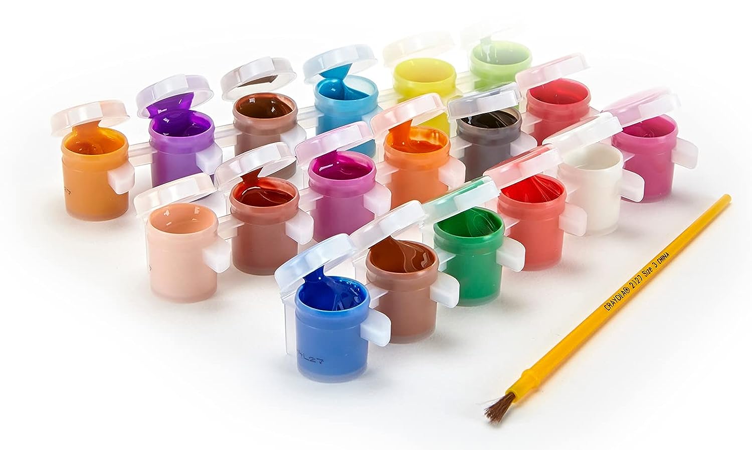Buy Crayola Washable 18 Paint Pots with One Brush | Yallatoys.com