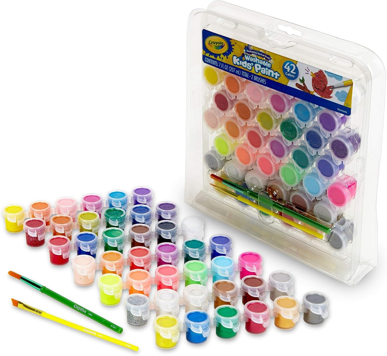 Buy Crayola 42pcs Washable Paint Pot Set | Yallatoys.com