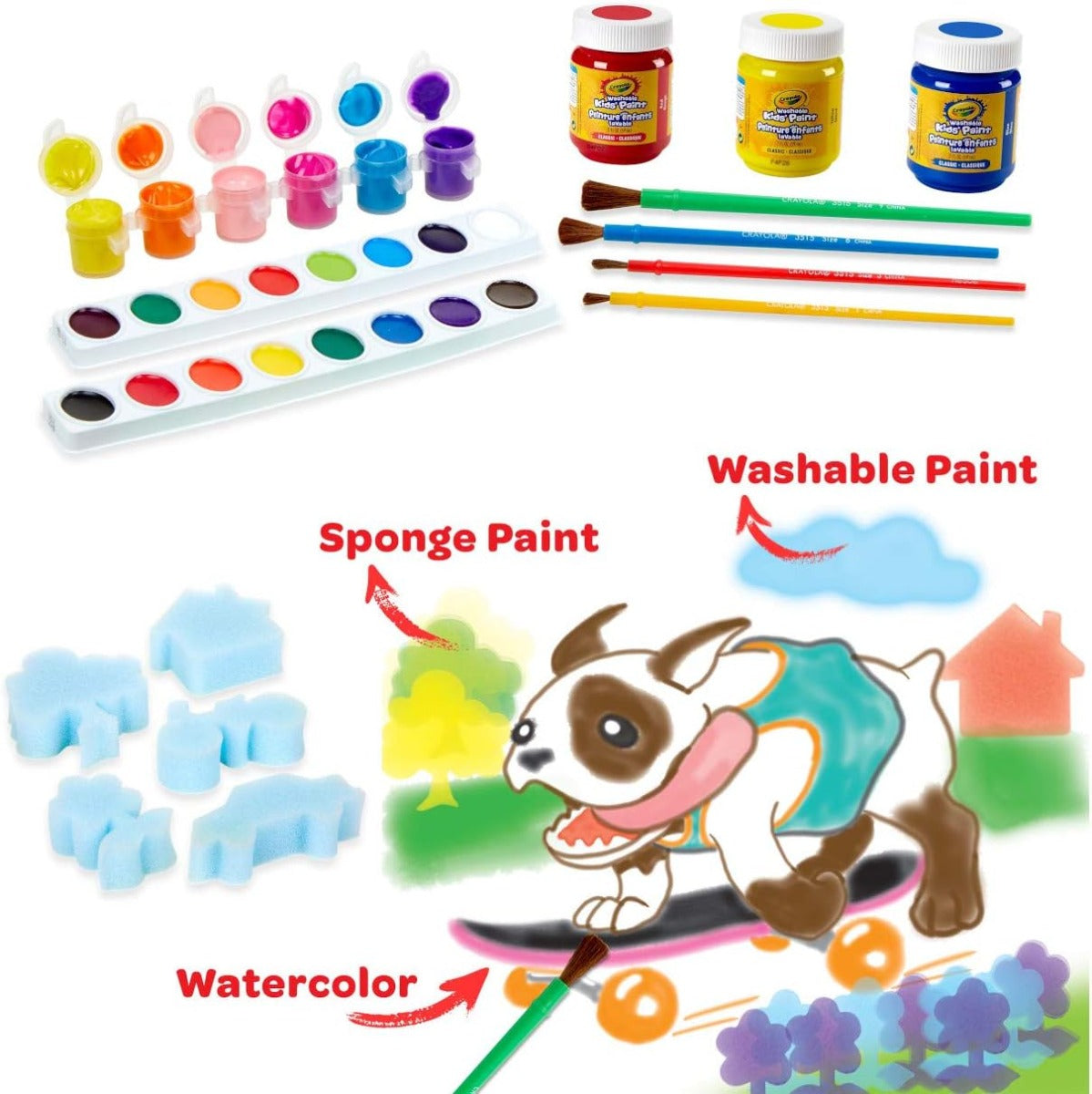 Buy Crayola Washable Kids Paint Set | Yallatoys.com