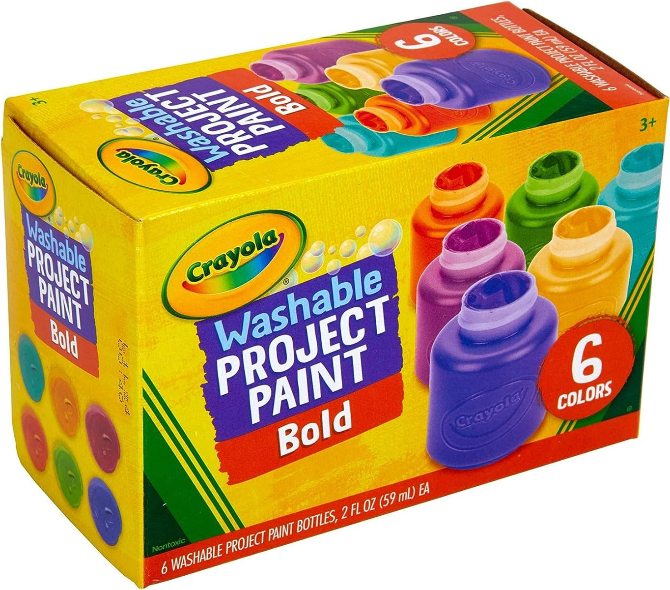 Buy Crayola 6 Washable Kids Paint | Yallatoys.com