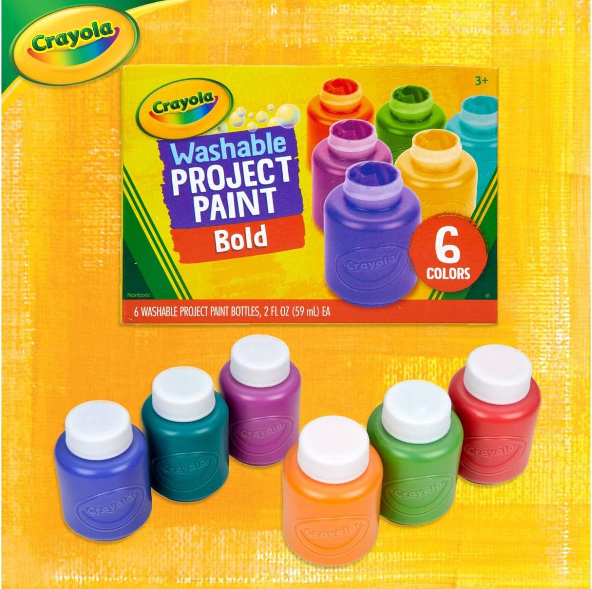Buy Crayola 6 Washable Kids Paint | Yallatoys.com