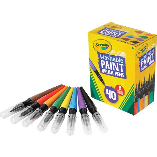 Buy Crayola 40 No Drip Paint Brush Pens | Yallatoys.com