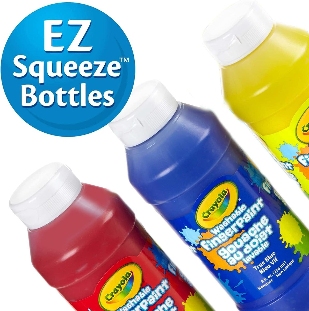 Buy Crayola 8 Ounce 3 Washable Fingerpaint | Yallatoys.com