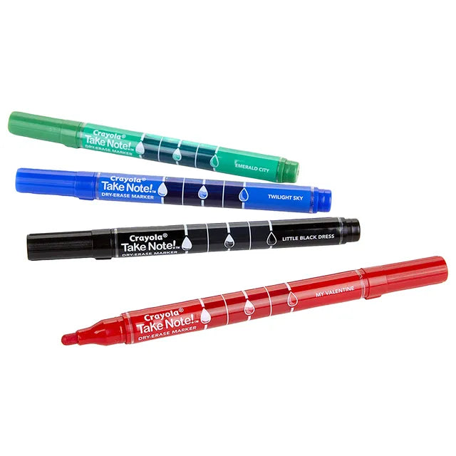 Buy Crayola Low Odor Dry Erase Markers Fine Tip Pack of 4 | Yallatoys.com