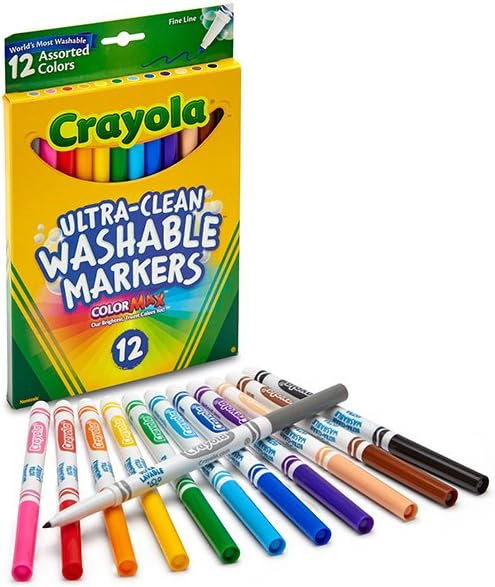 Buy Crayola Fine Line 12 Washable Markers | Yallatoys.com