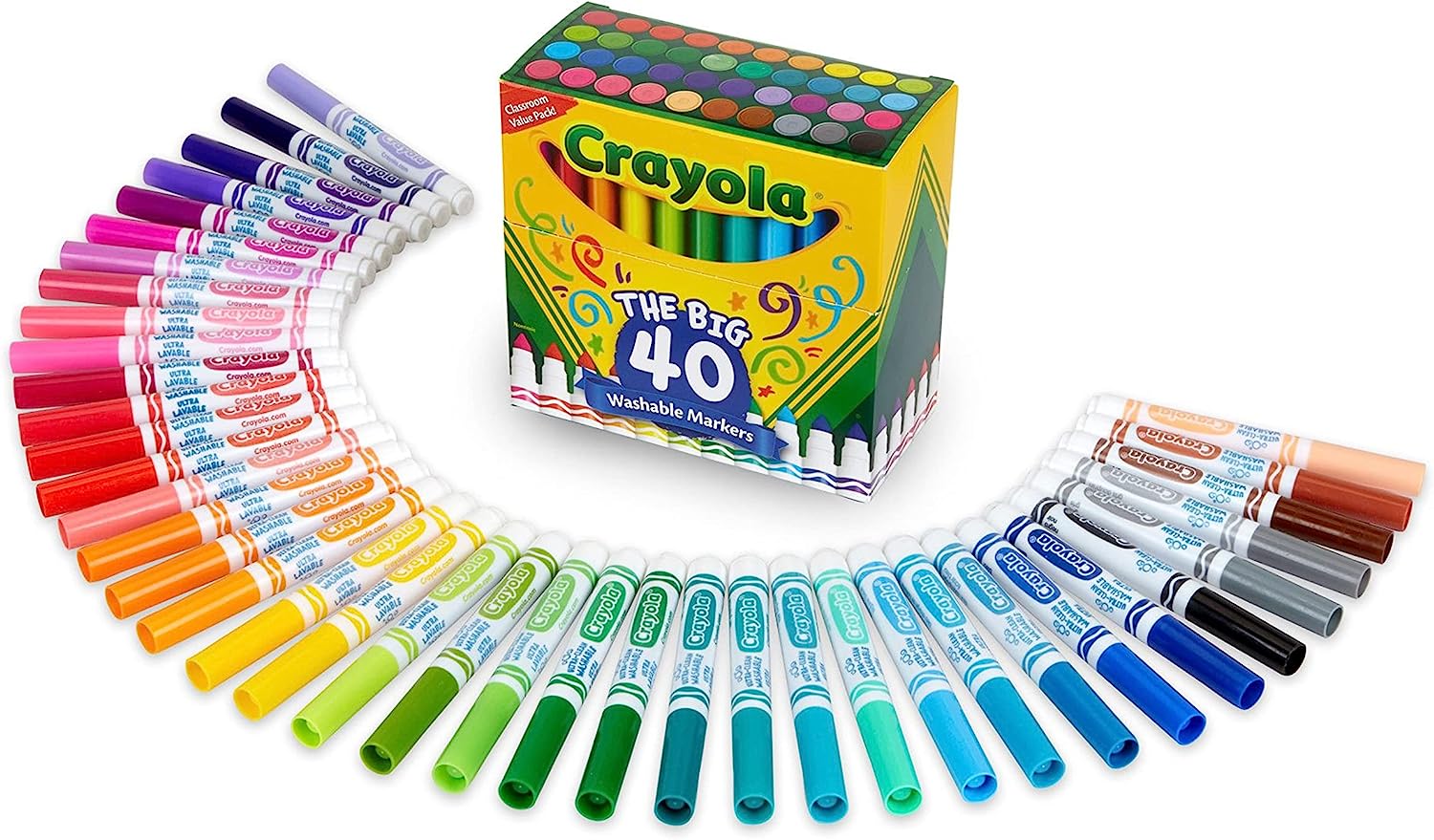 Buy Crayola Ultra Clean 40 Washable Markers | Yallatoys.com