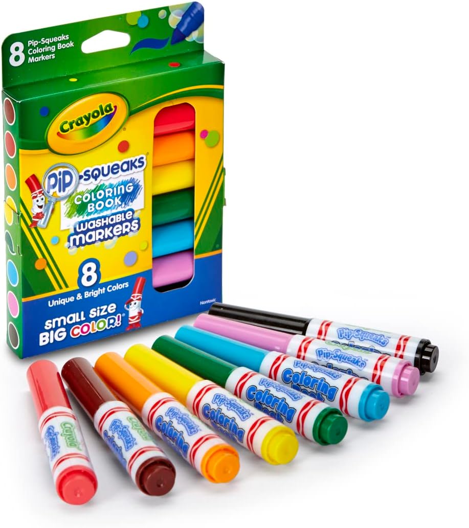 Buy Crayola Pip Squeaks 8 Washable Mini Markers | Yallatoys.com