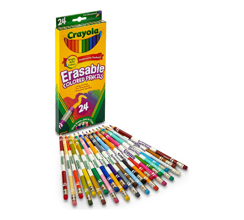 Buy Crayola 24 Erasable Colored Pencils | Yallatoys.com