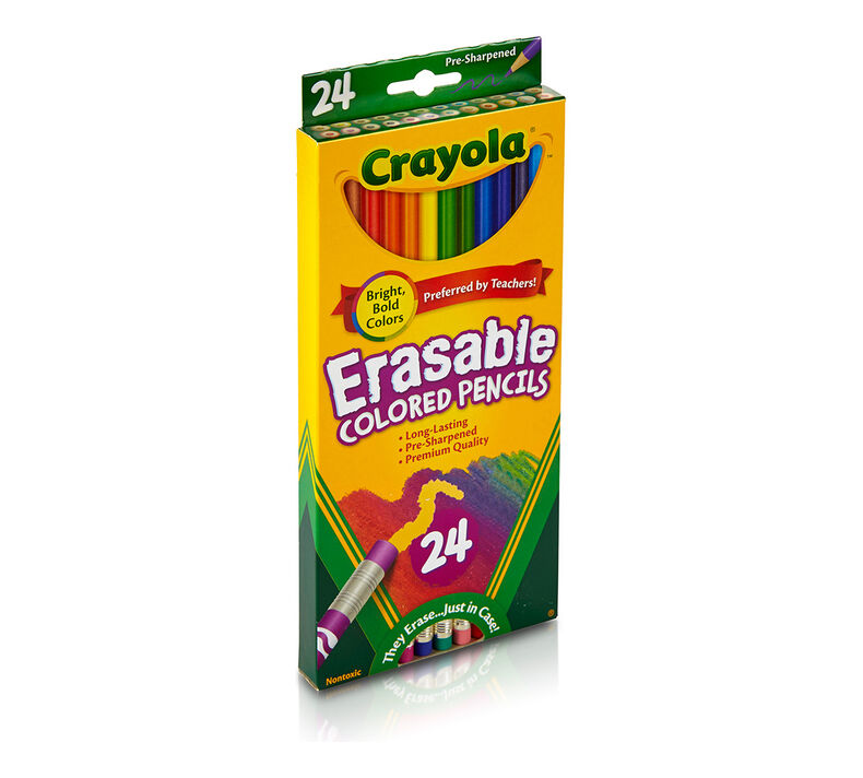 Buy Crayola 24 Erasable Colored Pencils | Yallatoys.com