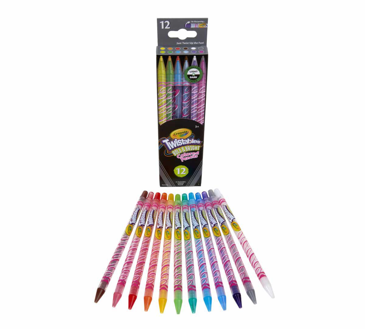 Buy Crayola Twistables 12 Colored Pencils Bold & Bright | Yallatoys.com