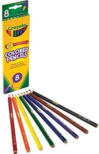 Buy Crayola 8 Colored Pencils | Yallatoys.com