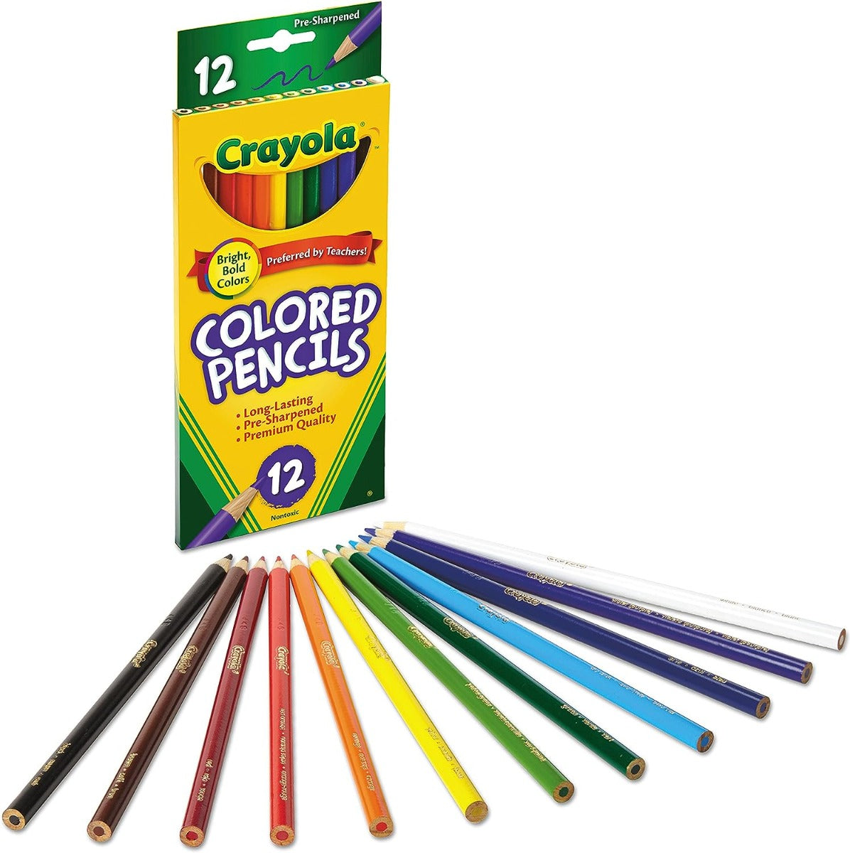 Buy Crayola 12 Colored Pencils | Yallatoys.com