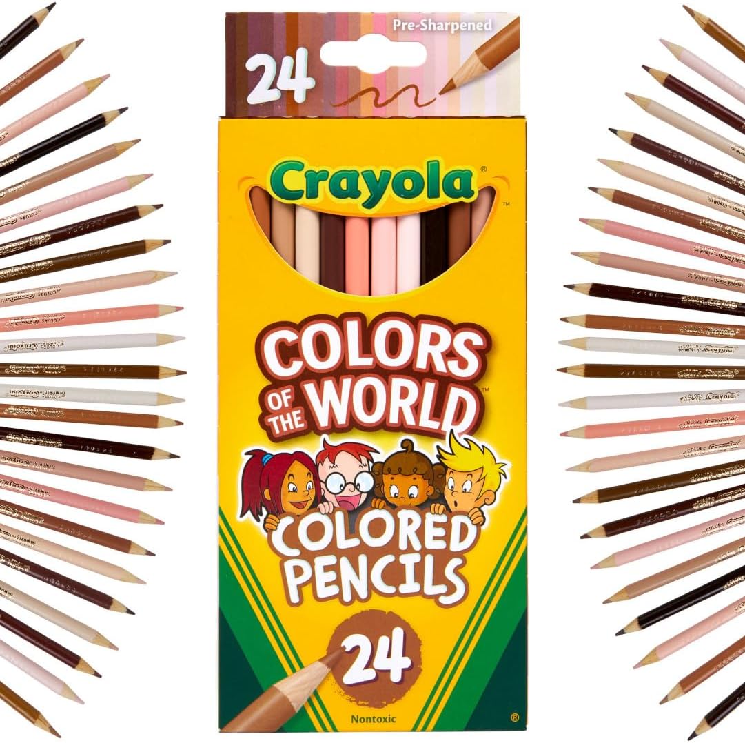 Buy Crayola Colored Skin Tone Pencils 24 Pack | Yallatoys.com