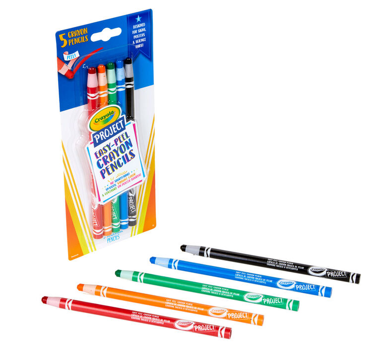 Buy Crayola Easy Peel 5 Crayon Pencils | Yallatoys.com