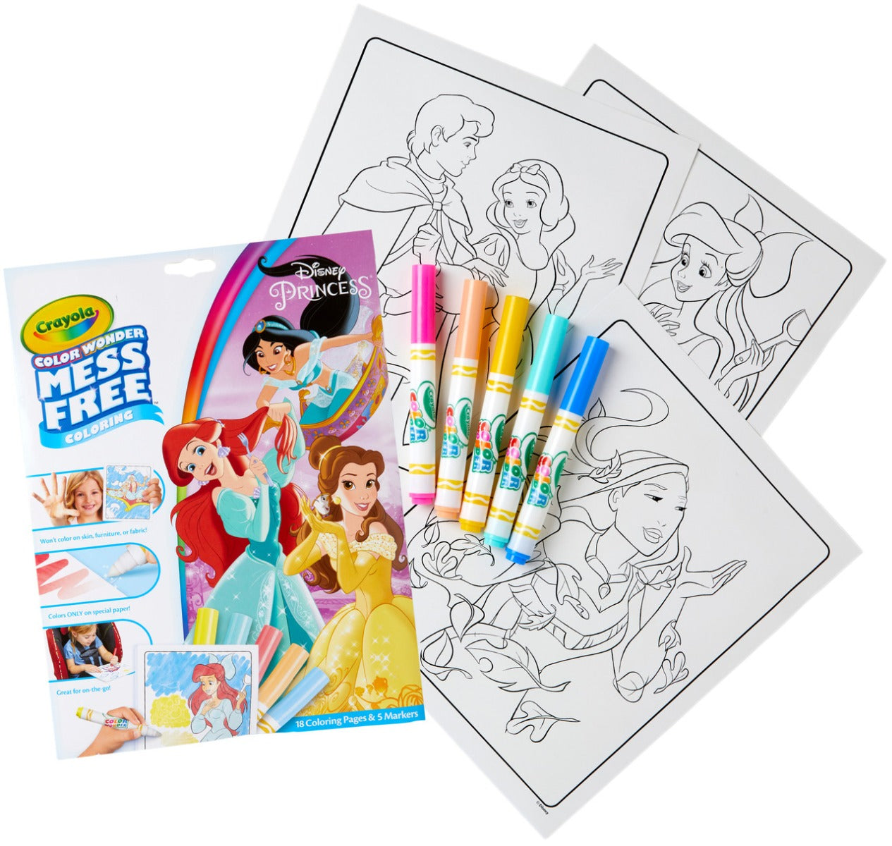 Buy Crayola Color Wonder Coloring Pad & Markers Princess | Yallatoys.com
