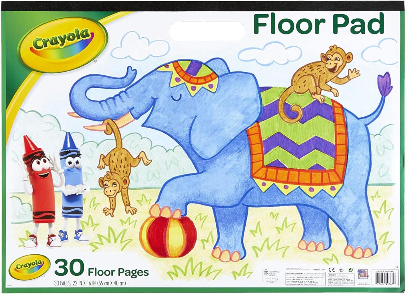 Buy Crayola Giant 30 Floor Pages Pad | Yallatoys.com