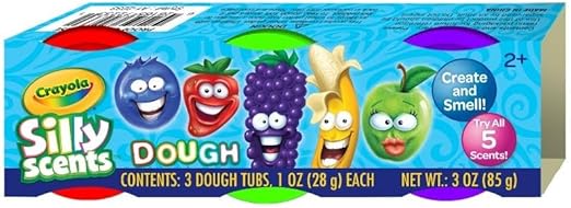 Buy Crayola Silly Scents 1Oz Scent Dough In Sleeves 3pcs | Yallatoys.com