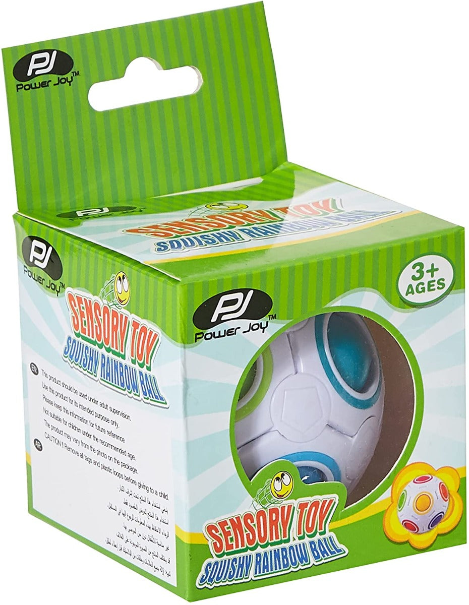 Buy Power Joy Sensory Toy Squishy Rainbow Ball 10cm | Yallatoys.com