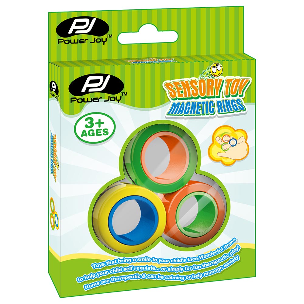 Buy Power Joy Sensory Toy Magnetic Rings 3pc | Yallatoys.com
