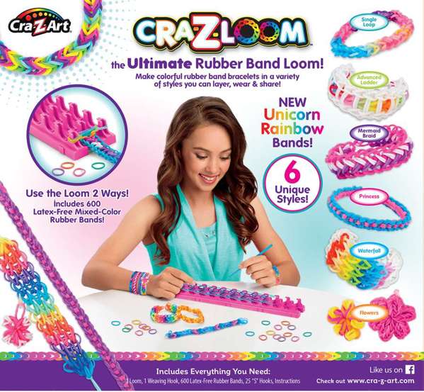 Buy Cra Z Art CraZLoom The Ultimate Rubber Band Loom (Sold Seperately Subject To Availability) | Yallatoys.com