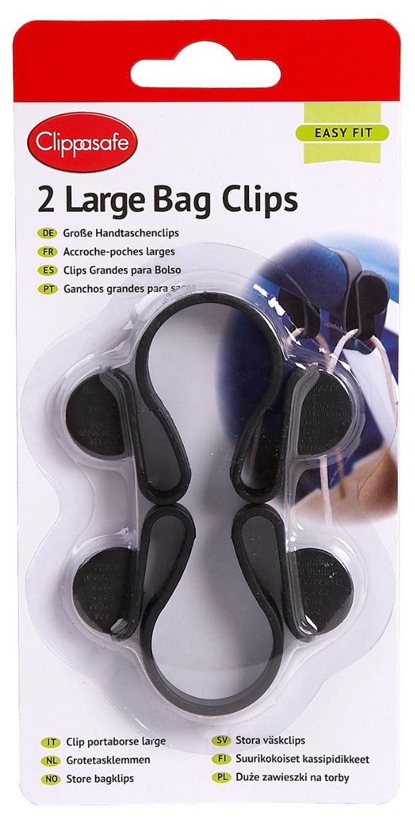 Clippasafe Bag Clips Large Size 2 Pack Clippasafe Yallatoys