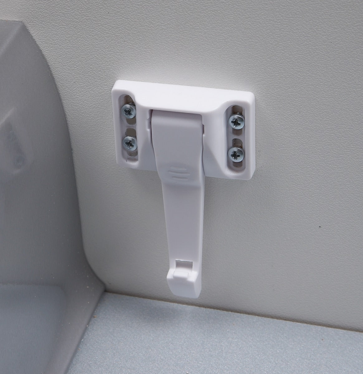 Clippasafe Drawer & Cupboard Spring Latches  2 Pcs Pack White Clippasafe Yallatoys