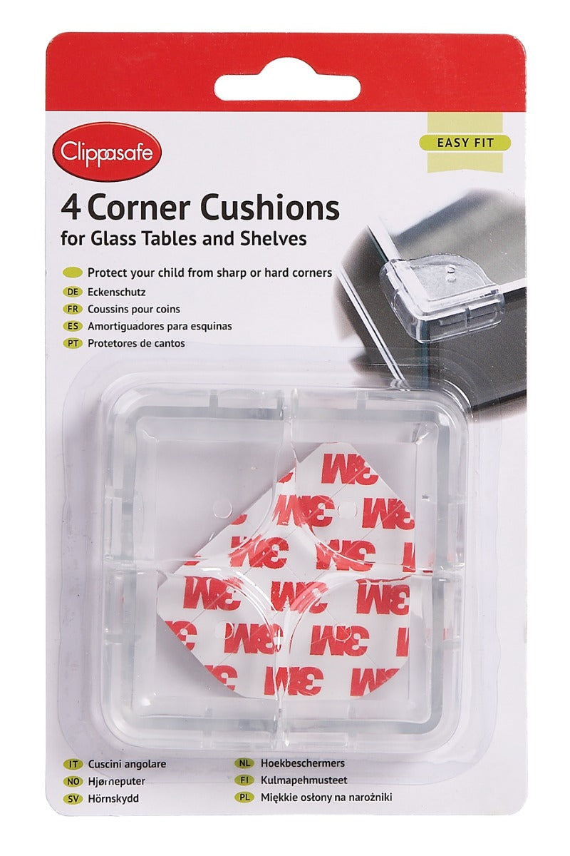 Clippasafe Corner Cushions For Glass Tops 4 Pcs/Pack Clippasafe Yallatoys
