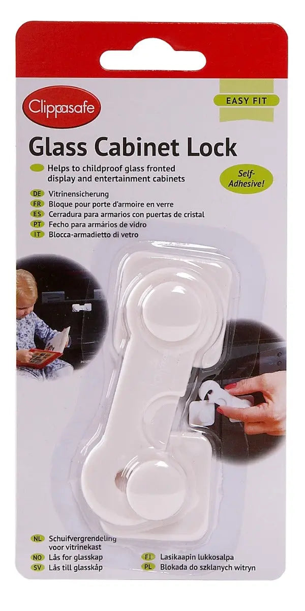 Clippasafe Glass Cabinet Lock Clippasafe Yallatoys