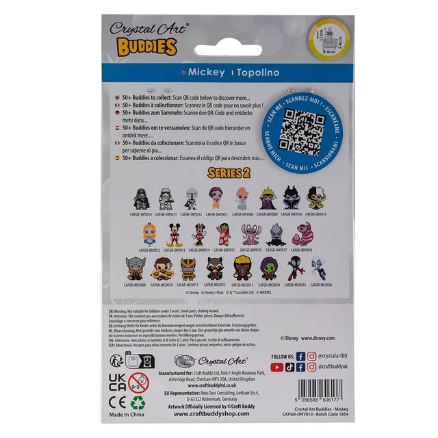 Buy Crystal Art Buddy Mickey 11 Cm | Yallatoys.com
