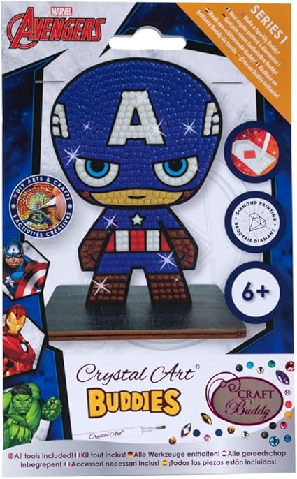 Buy Captain America Marvel Crystal Art | Yallatoys.com