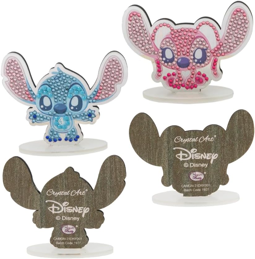 Buy Crystal Art Mirror Mag Buddies Stitch and Angel Pack of 2 | Yallatoys.com