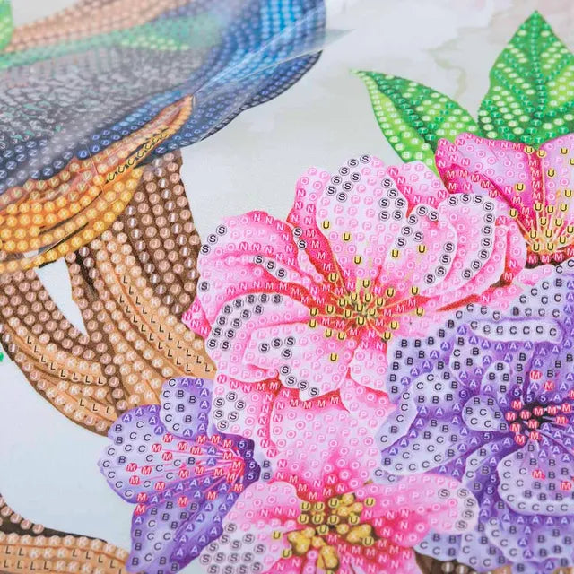 Buy Crystal Art Scroll Peacock Peony | Yallatoys.com