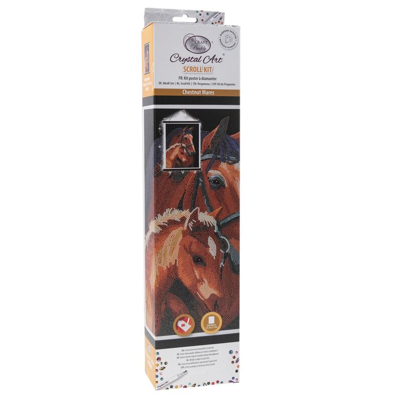 Buy Crystal Art Scroll Chestnut Mares | Yallatoys.com
