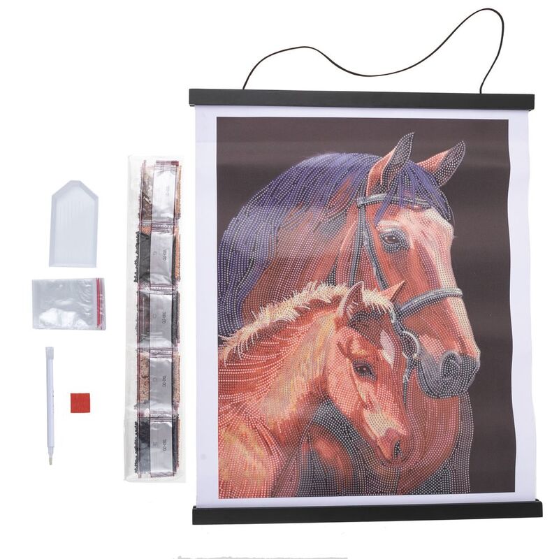 Buy Crystal Art Scroll Chestnut Mares | Yallatoys.com