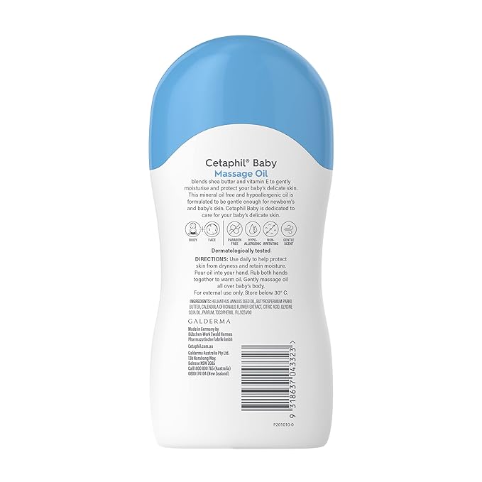 Cetaphil Baby Massage Oil With Shea Butter 200ml CETAPHIL Yallatoys
