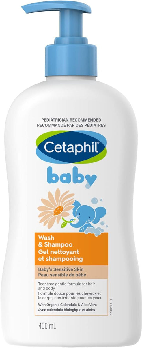 Cetaphil Baby Gentle Wash and Shampoo Pump 400ml CETAPHIL Yallatoys