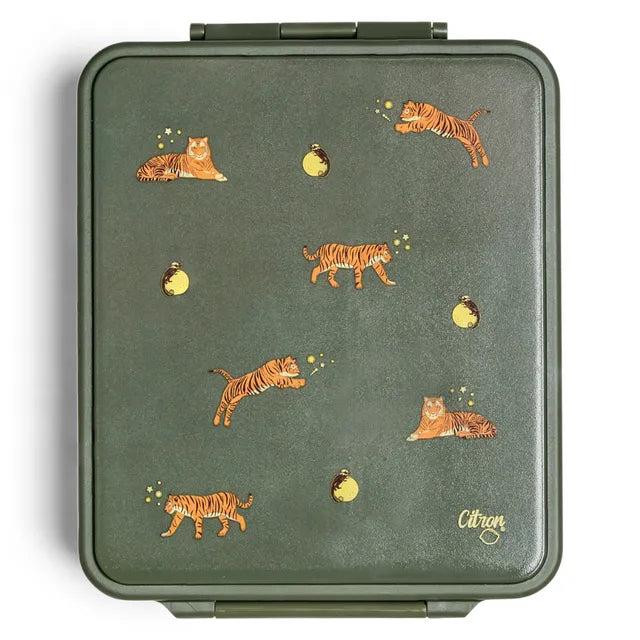 Buy Citron Grand 4 Compartment Lunch Box With Food Jar Tiger | Yallatoys.com