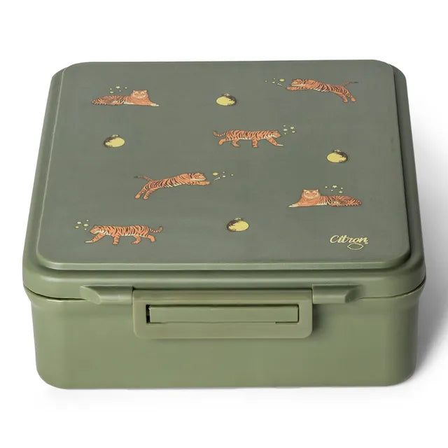 Buy Citron Grand 4 Compartment Lunch Box With Food Jar Tiger | Yallatoys.com
