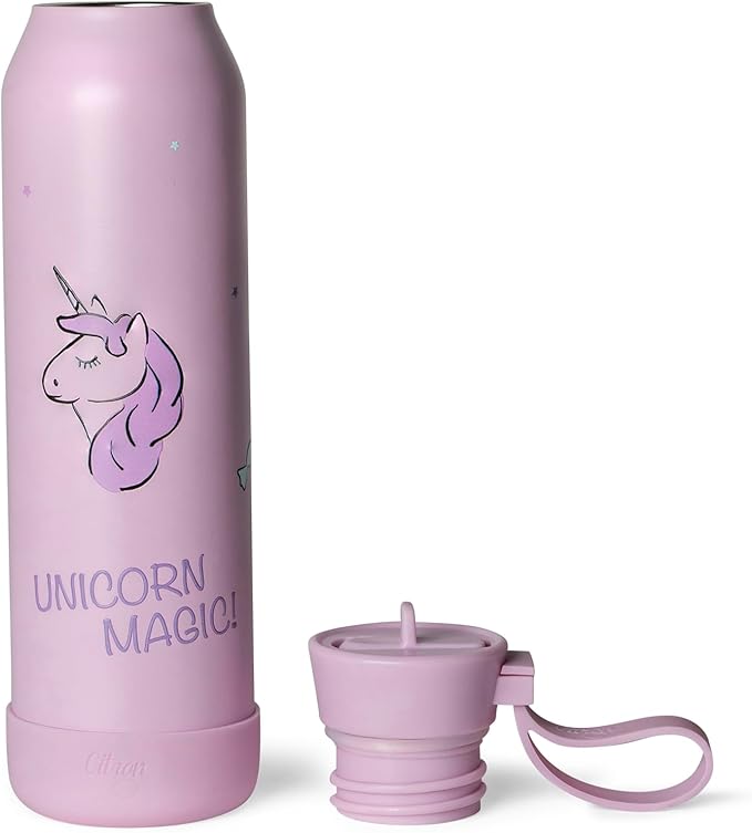 Buy Citron Stainless Steel Water Bottle Stormy Unicorn 500ml | Yallatoys.com