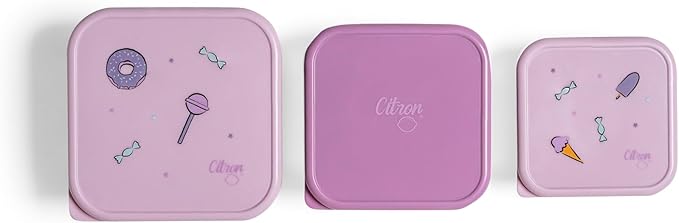 Buy Citron Stainless Steel Stackable Lunch Box Stormy Unicorn 3pcs | Yallatoys.com