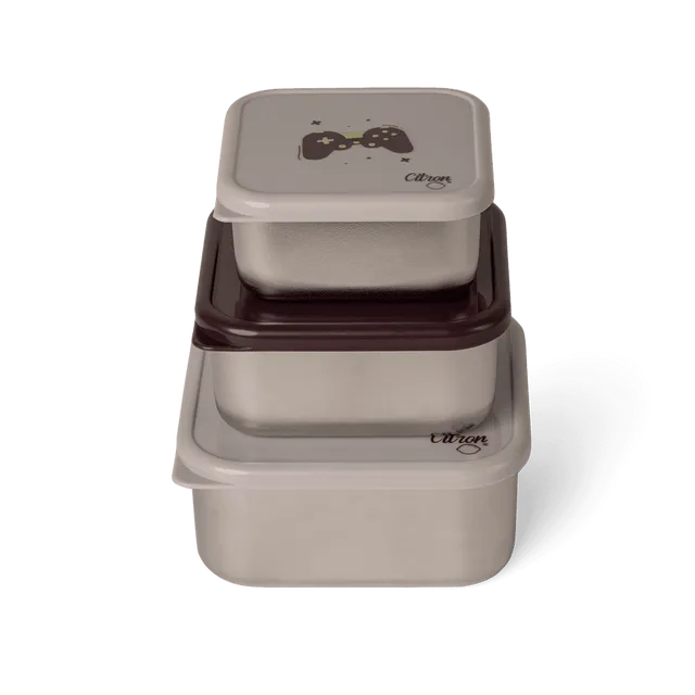 Buy Citron Cool Kid Stainless Steel Stackable Lunchbox | Yallatoys.com