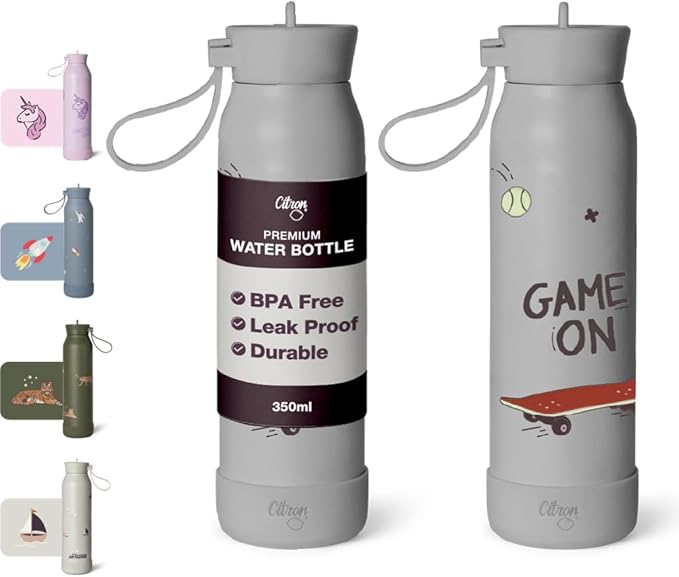 Buy Citron Stainless Steel Water Bottle 350ml Cool Kid | Yallatoys.com