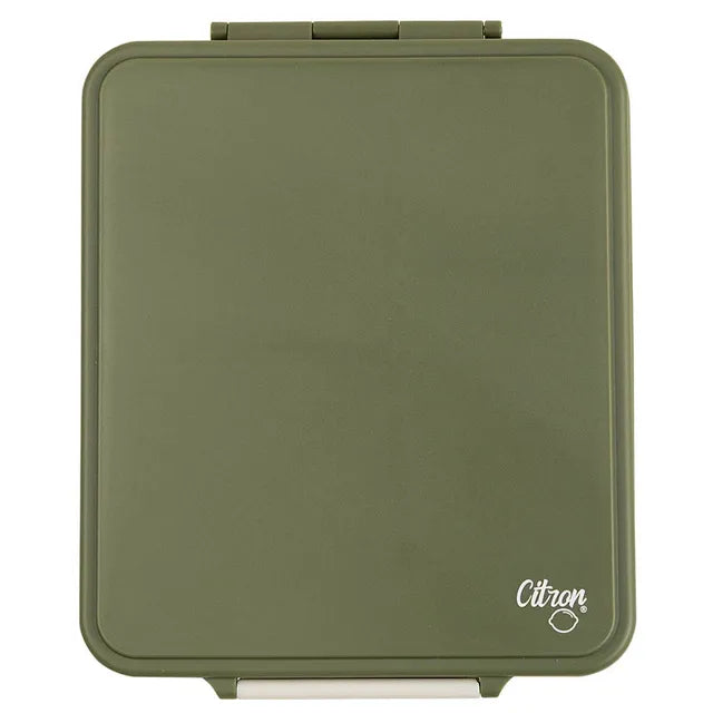 Buy Citron Grand Lunchbox with 4 Compartments And 1 Food Jar Olive Green | Yallatoys.com
