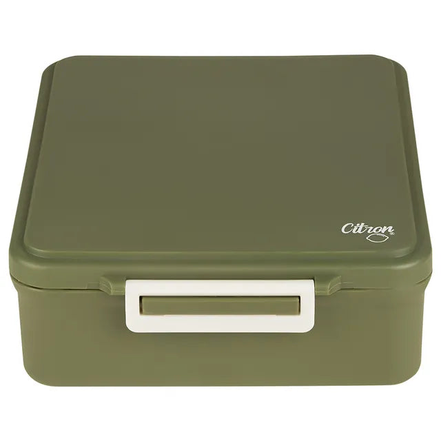 Buy Citron Grand Lunchbox with 4 Compartments And 1 Food Jar Olive Green | Yallatoys.com