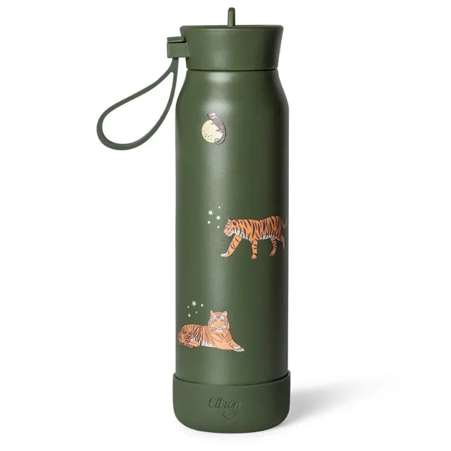 Buy Citron Stainless Steel Water Bottle Tiger 350 ml | Yallatoys.com